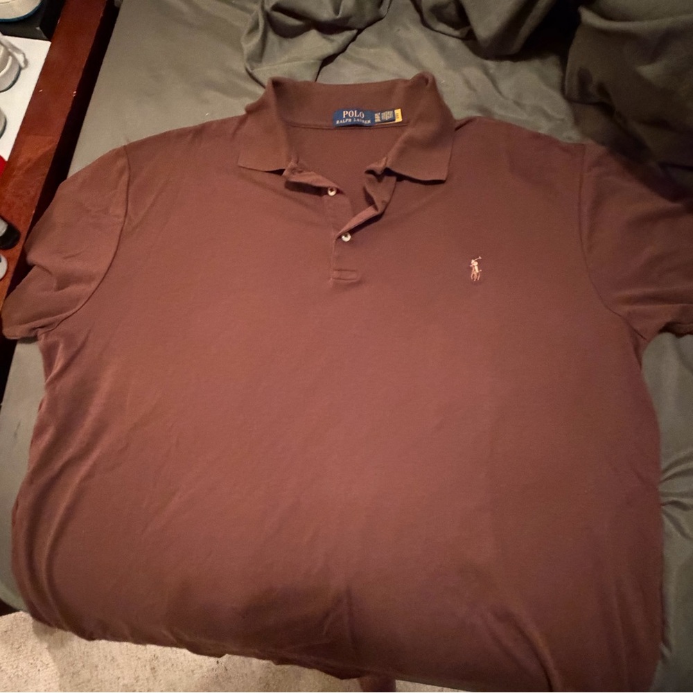 Ralph Lauren Men's Chocolate Polo Shirt